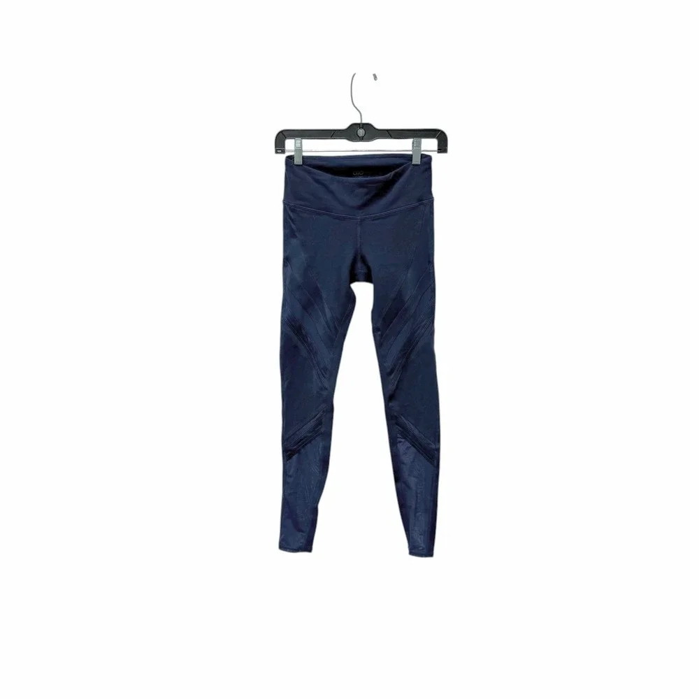 ALO Yoga Epic Leggings Mesh Athletic Workout Navy‎ Size XXS